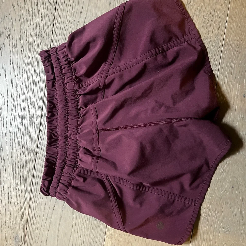 lululemon athletica Goodnight Plum Track That High-Rise Lined Short 3" - Picture 9 of 10